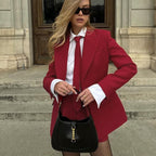 Stella Red Short and Jacket Set with Tie