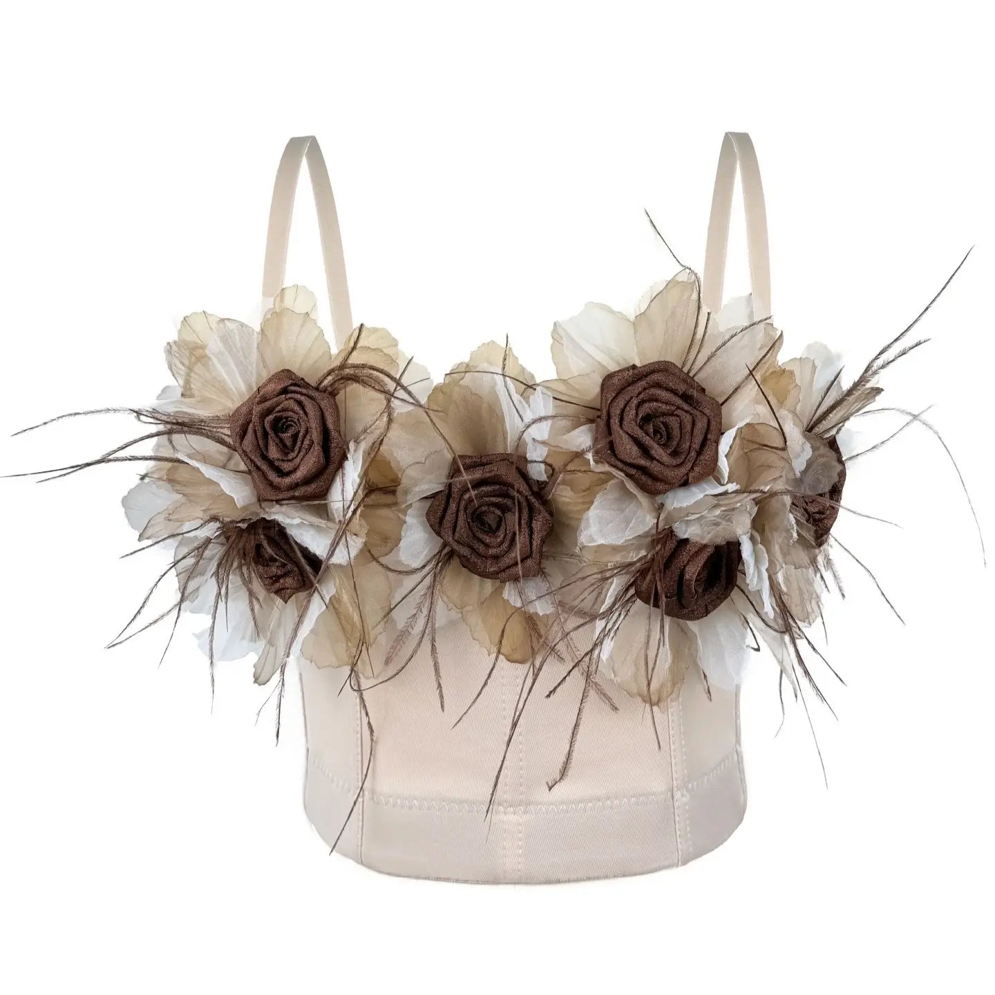 3D floral corset