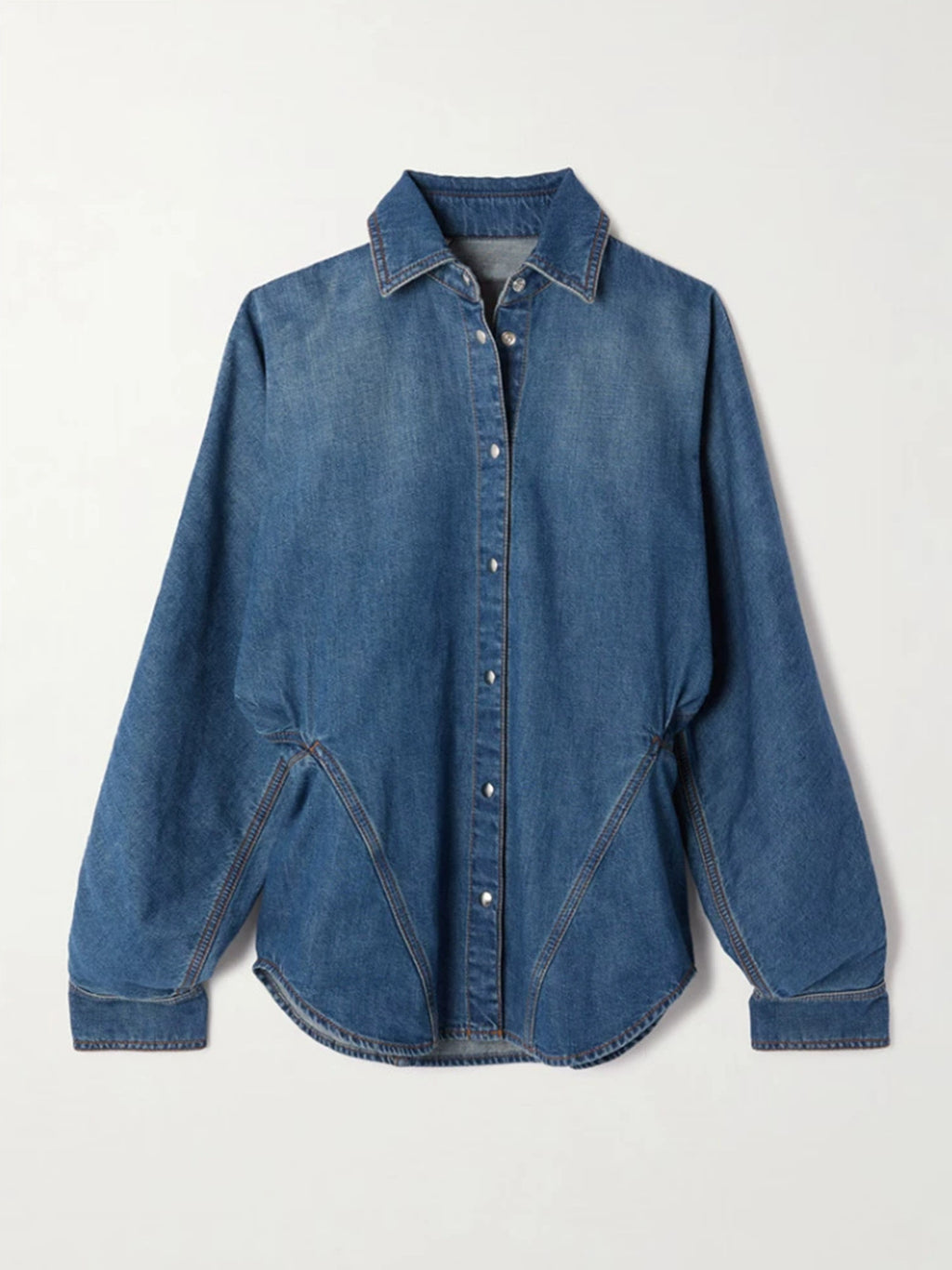 Ruffled tiered denim set