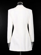 Multi layer metal buckle belt jacket