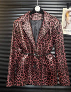 Leopard Leather Jacket