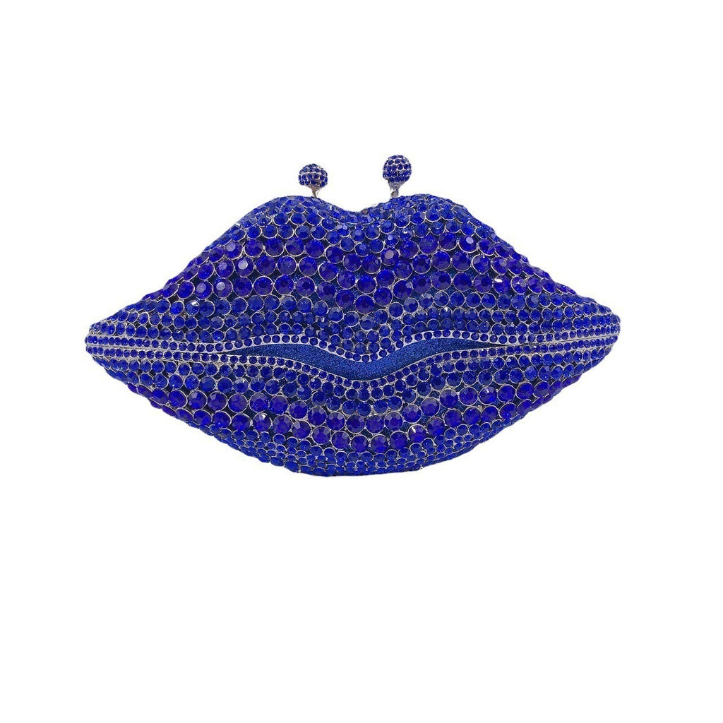 Crystal lip diamond bag