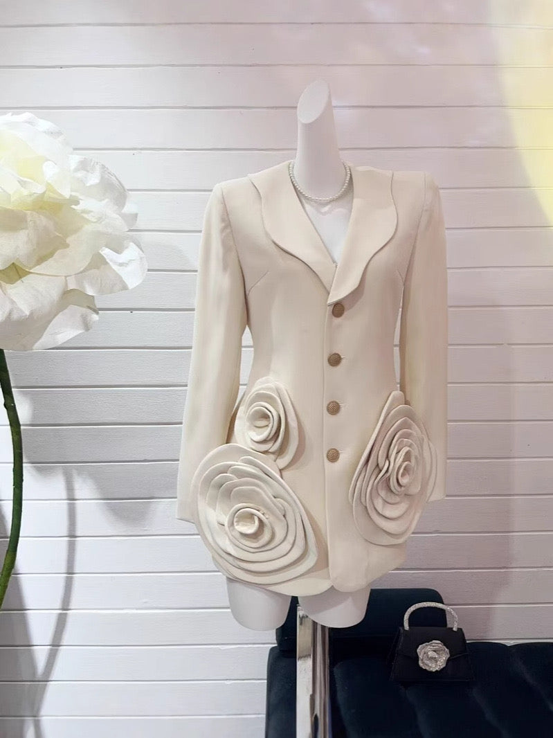 Suit style blazer dress