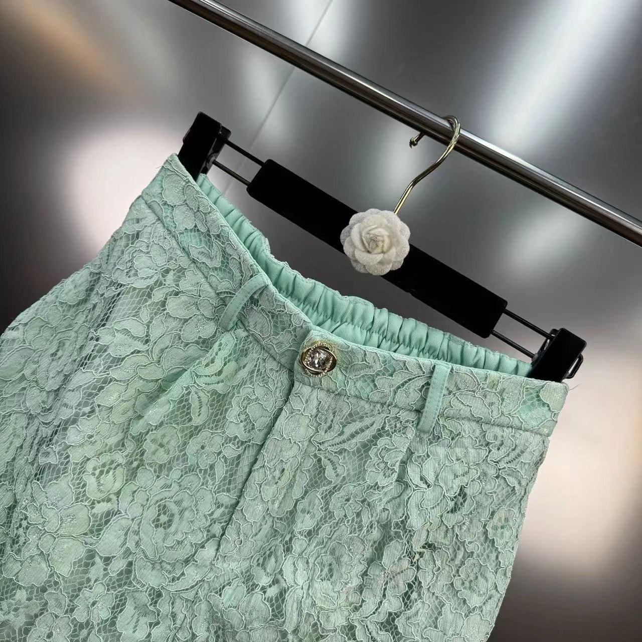Lace shorts set