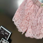 Lace shorts set