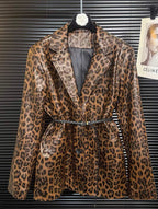 Leopard Leather Jacket
