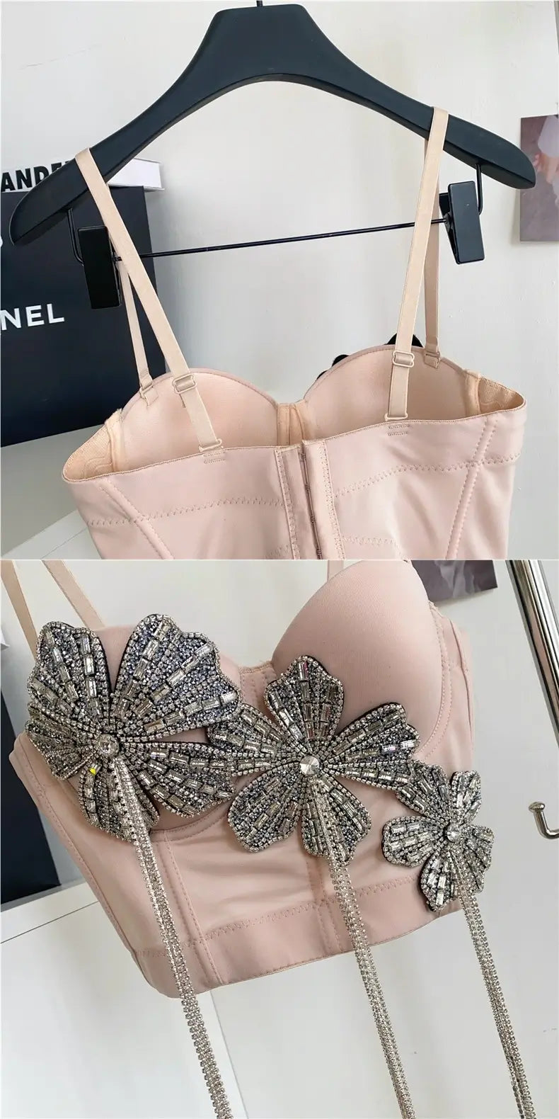 Fringes corset top