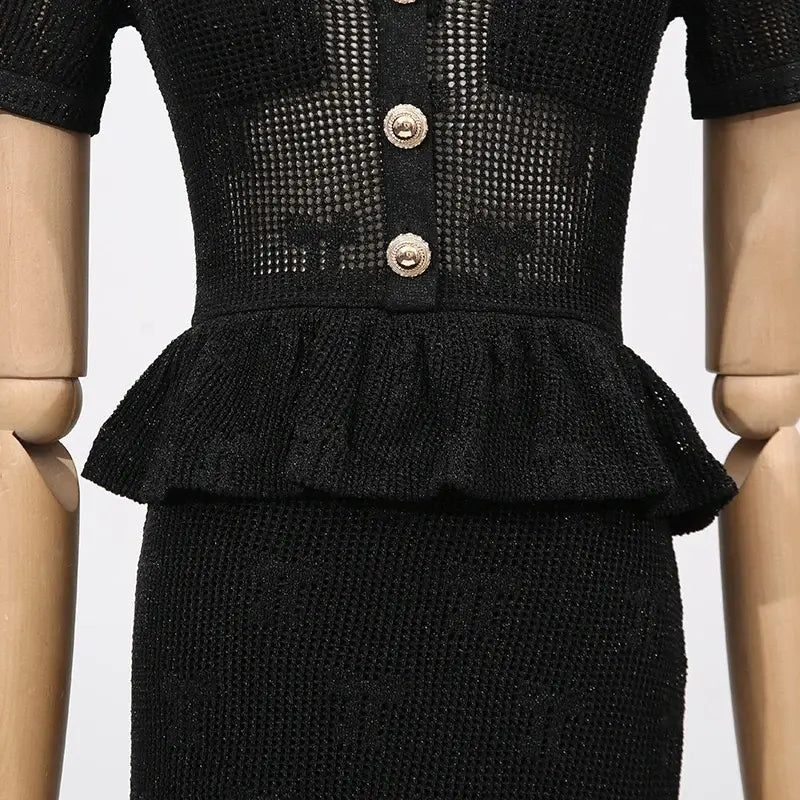 Ruffle edge dress style