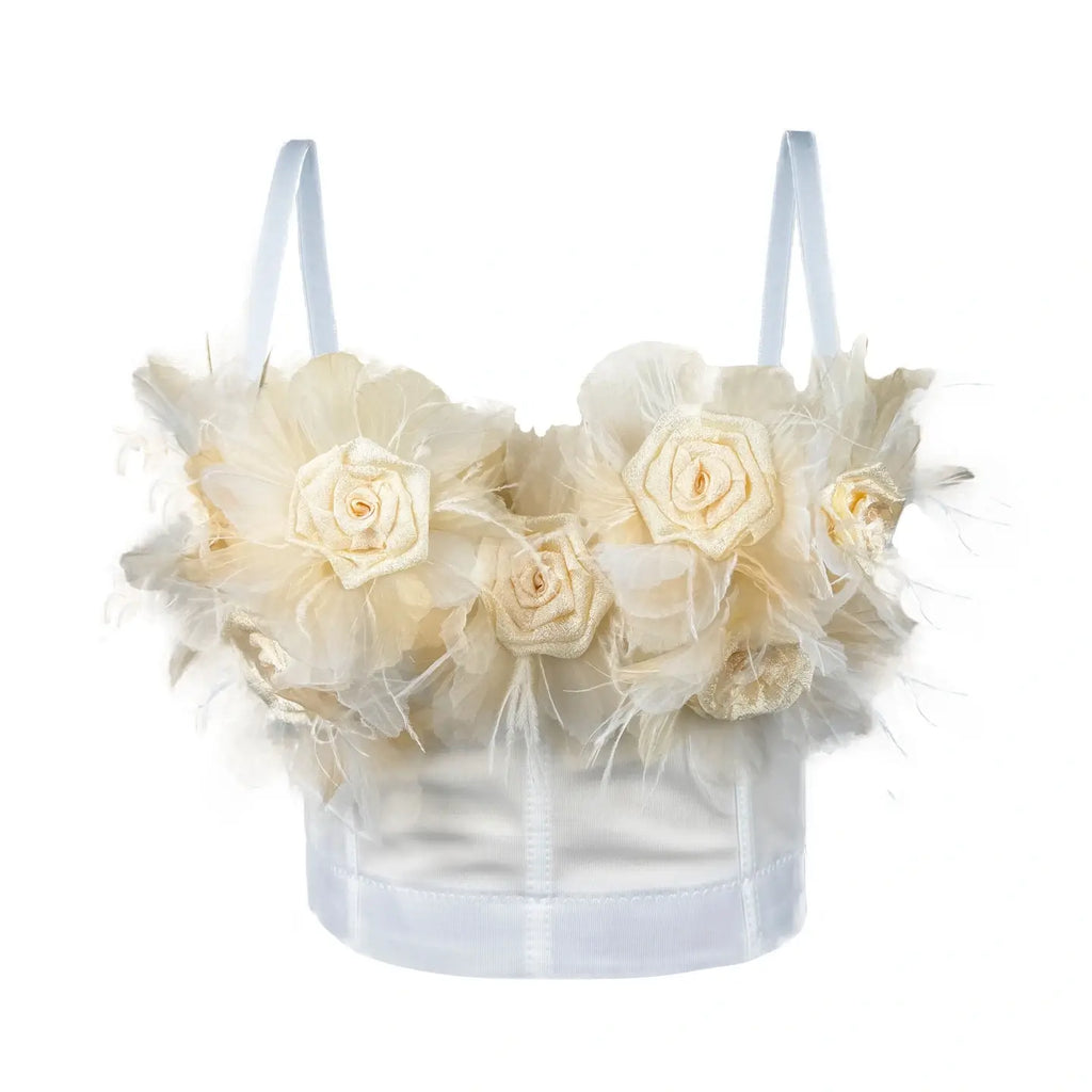 3D floral corset