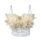3D floral corset