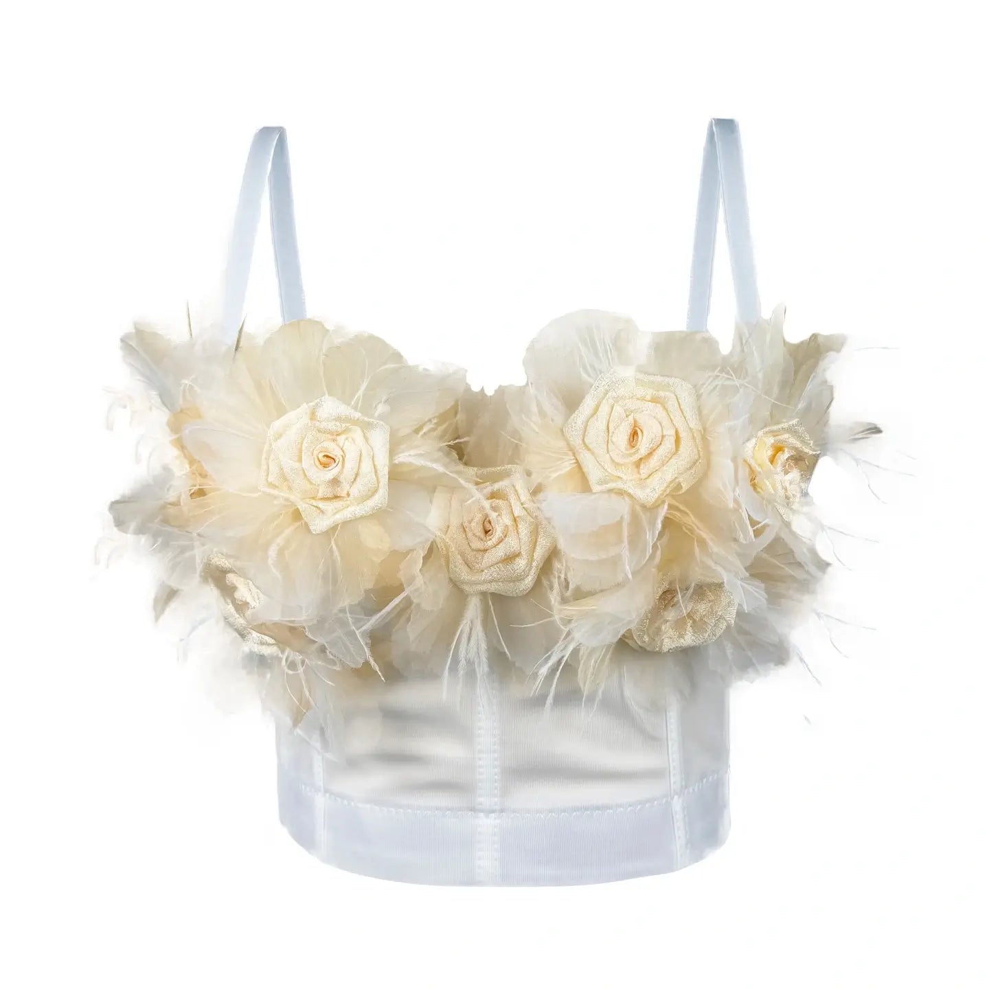 3D floral corset