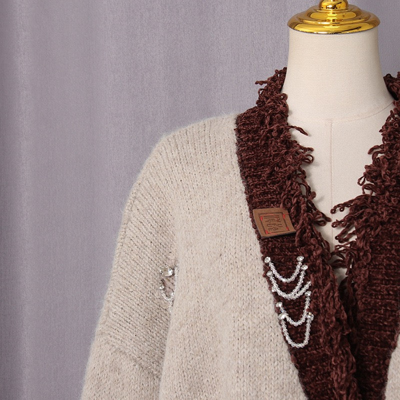 Trendy knitted jacket