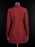 Multi layer metal buckle belt jacket