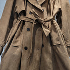 Millard suede trench coat