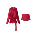 Casual trendy shorts set