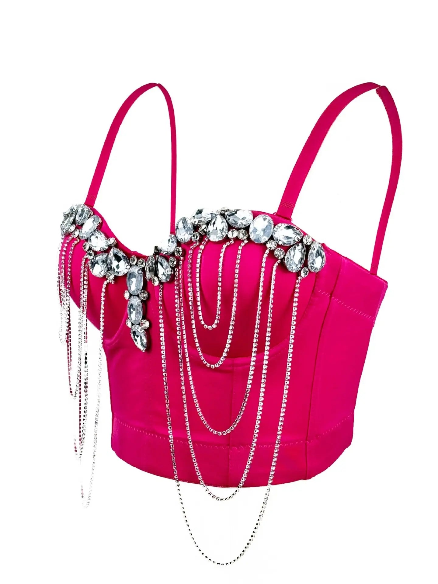 Chain diamond corset