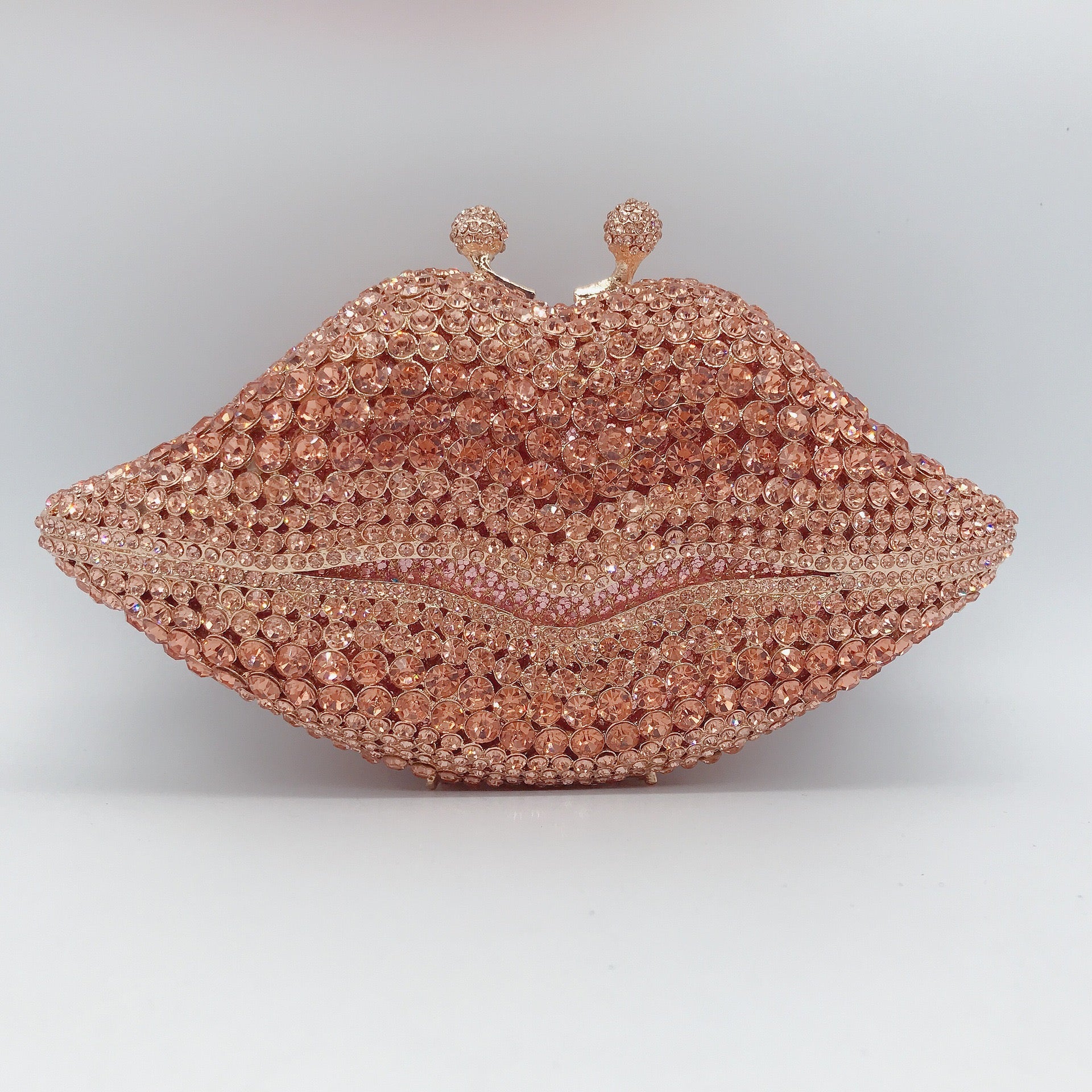 Crystal lip diamond bag