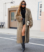 Faux fur coat
