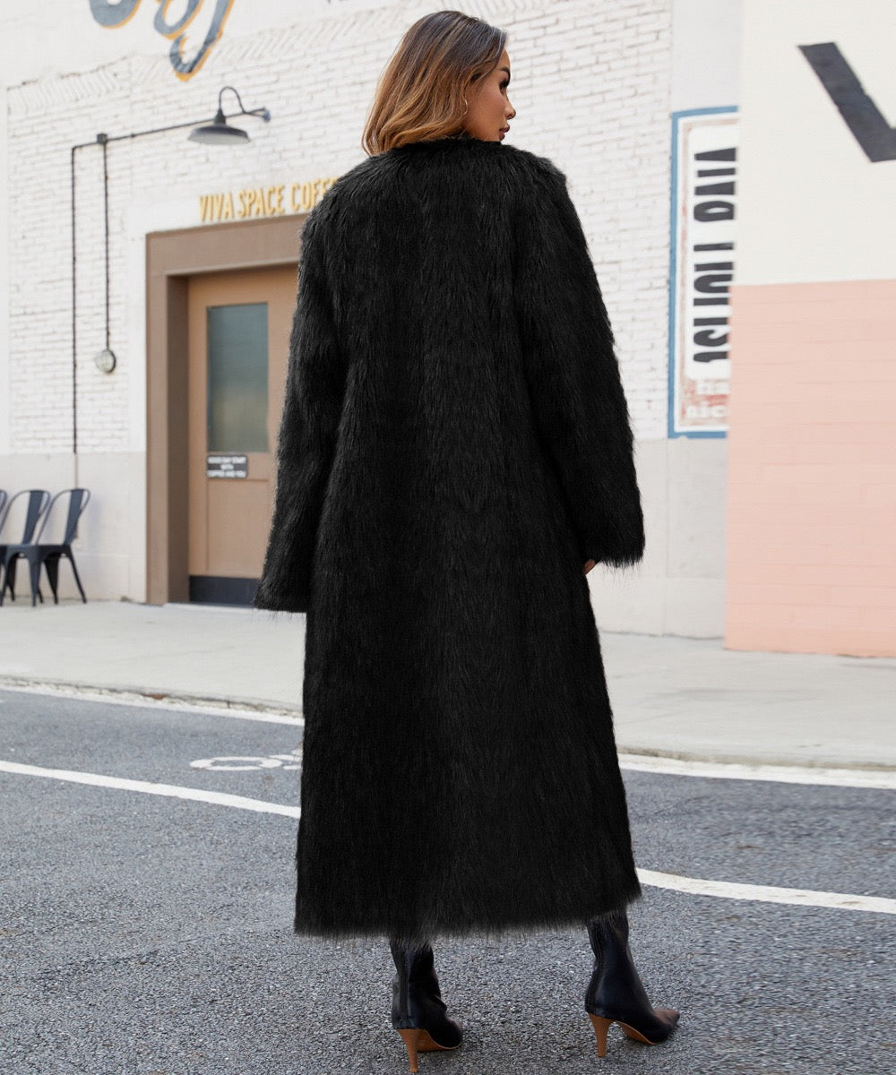 Faux fur coat