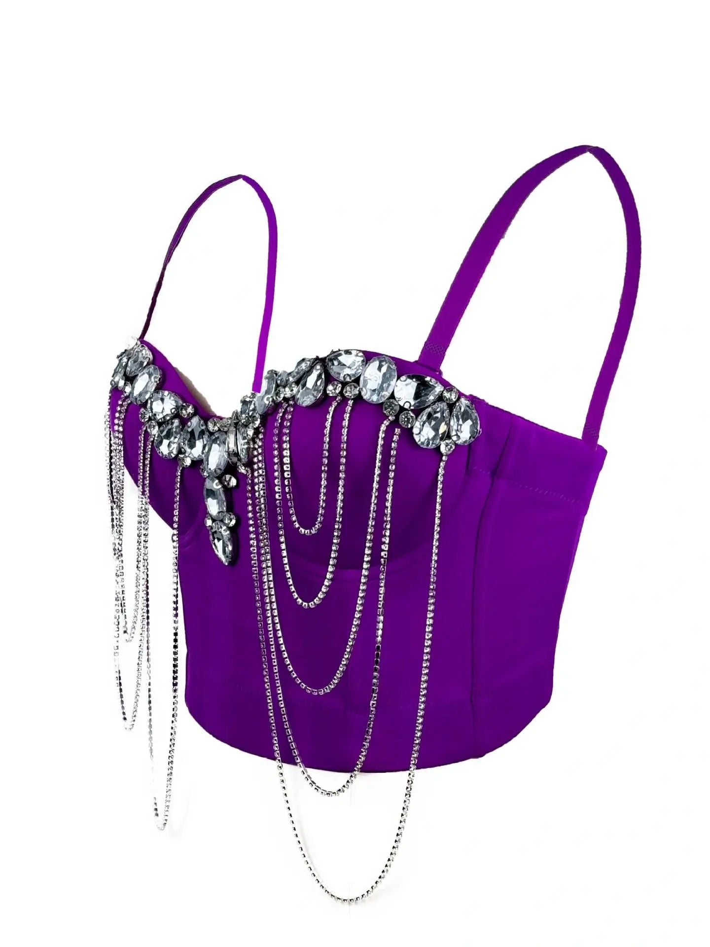 Chain diamond corset