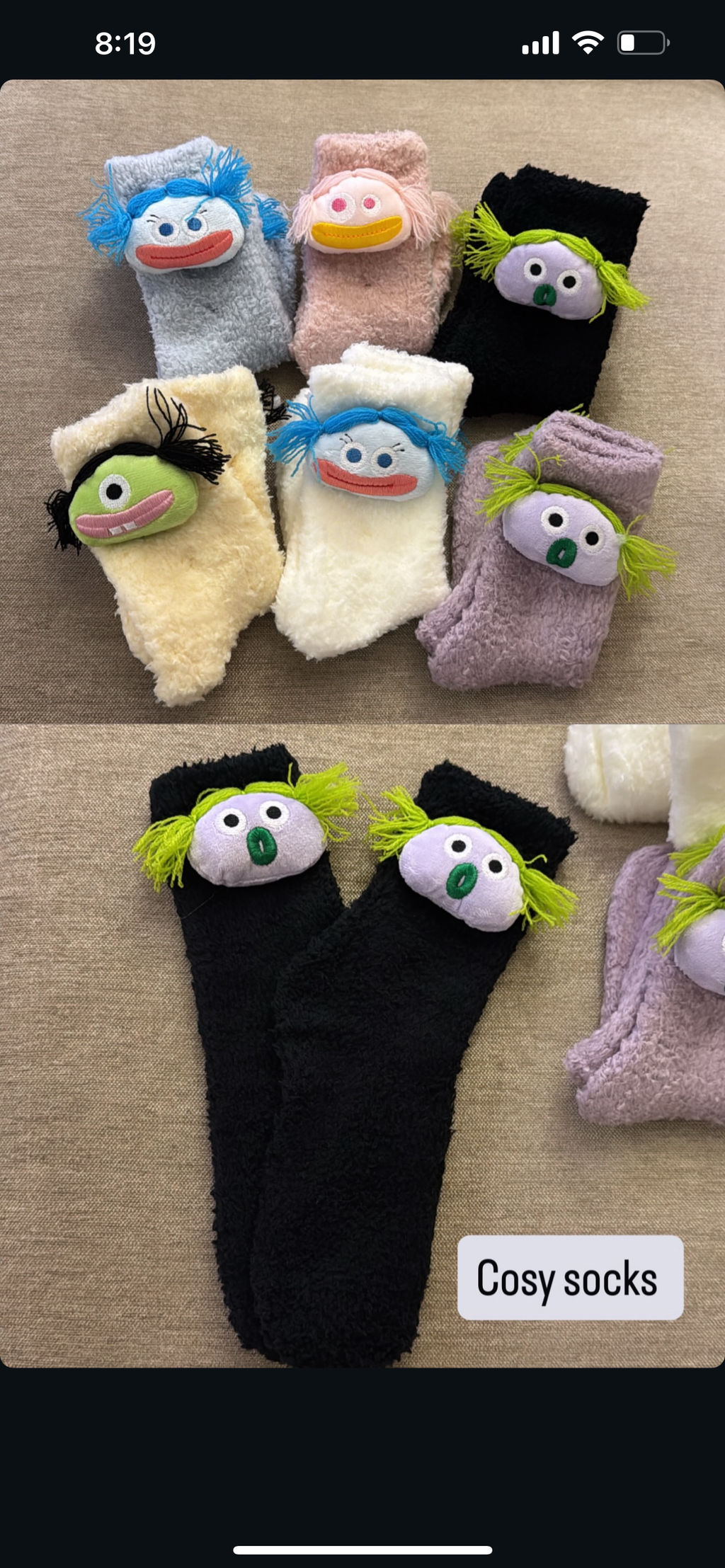 3D cozy socks