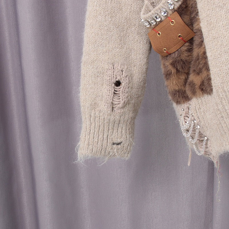 Trendy knitted jacket