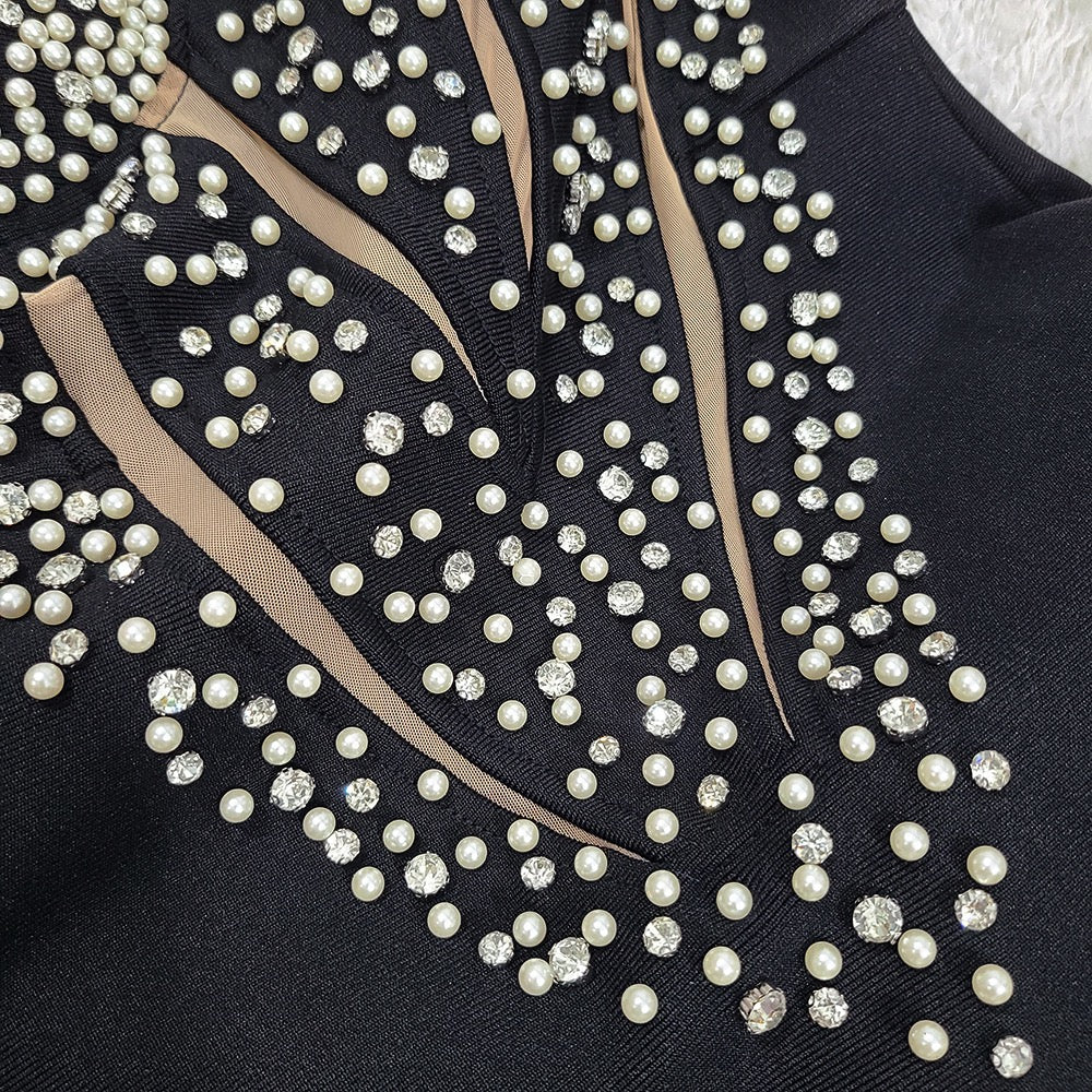 American rhinestone bandage dress