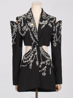 Heavy embellished blazer