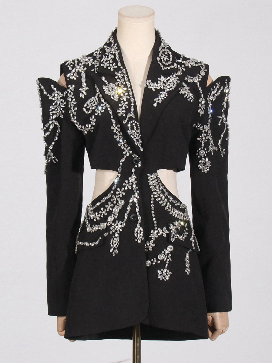 Heavy embellished blazer