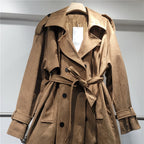 Millard suede trench coat