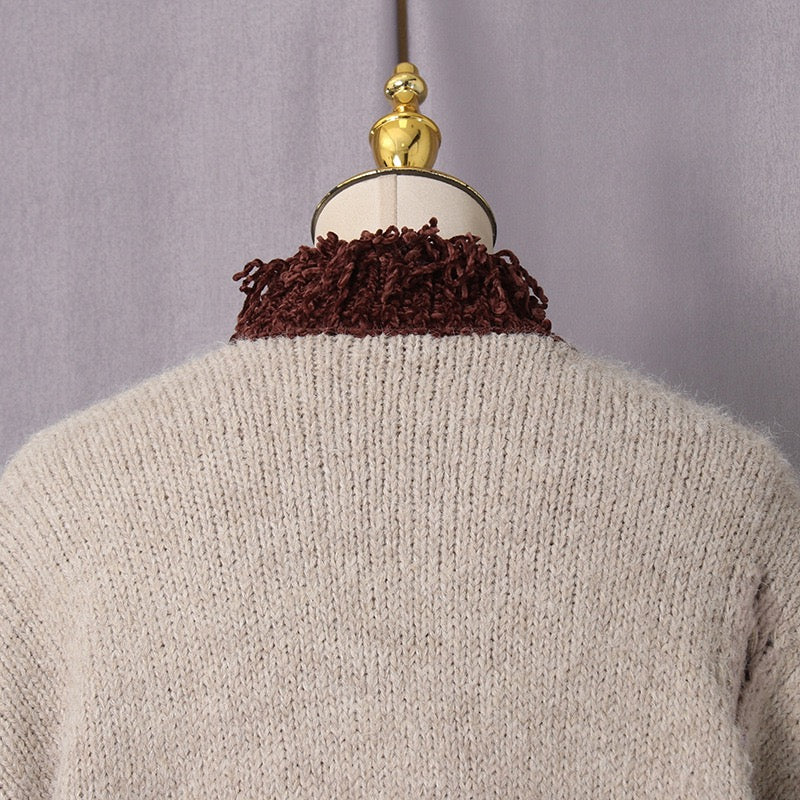 Trendy knitted jacket