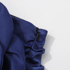 Carolina draped flower bootcut pants