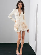 Suit style blazer dress
