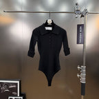 Lapel ribbed belted skirt with top