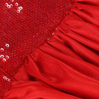Red shinning sequins