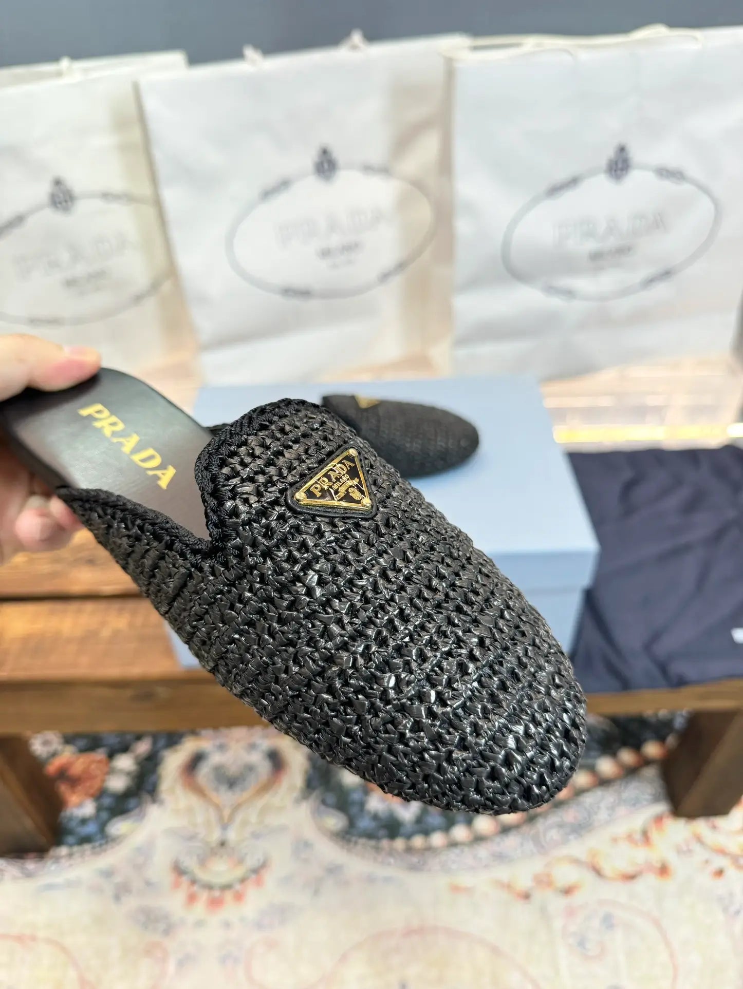 Slippers P*rada