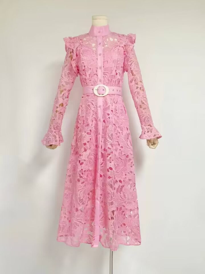 Elegant retro lace dress