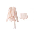 Casual trendy shorts set