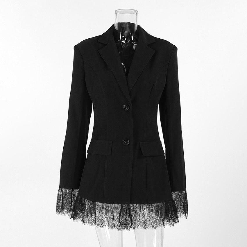 Lace blazer style