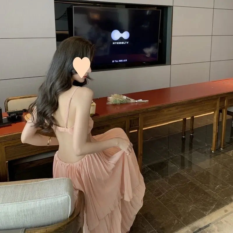 Sexy backless dress