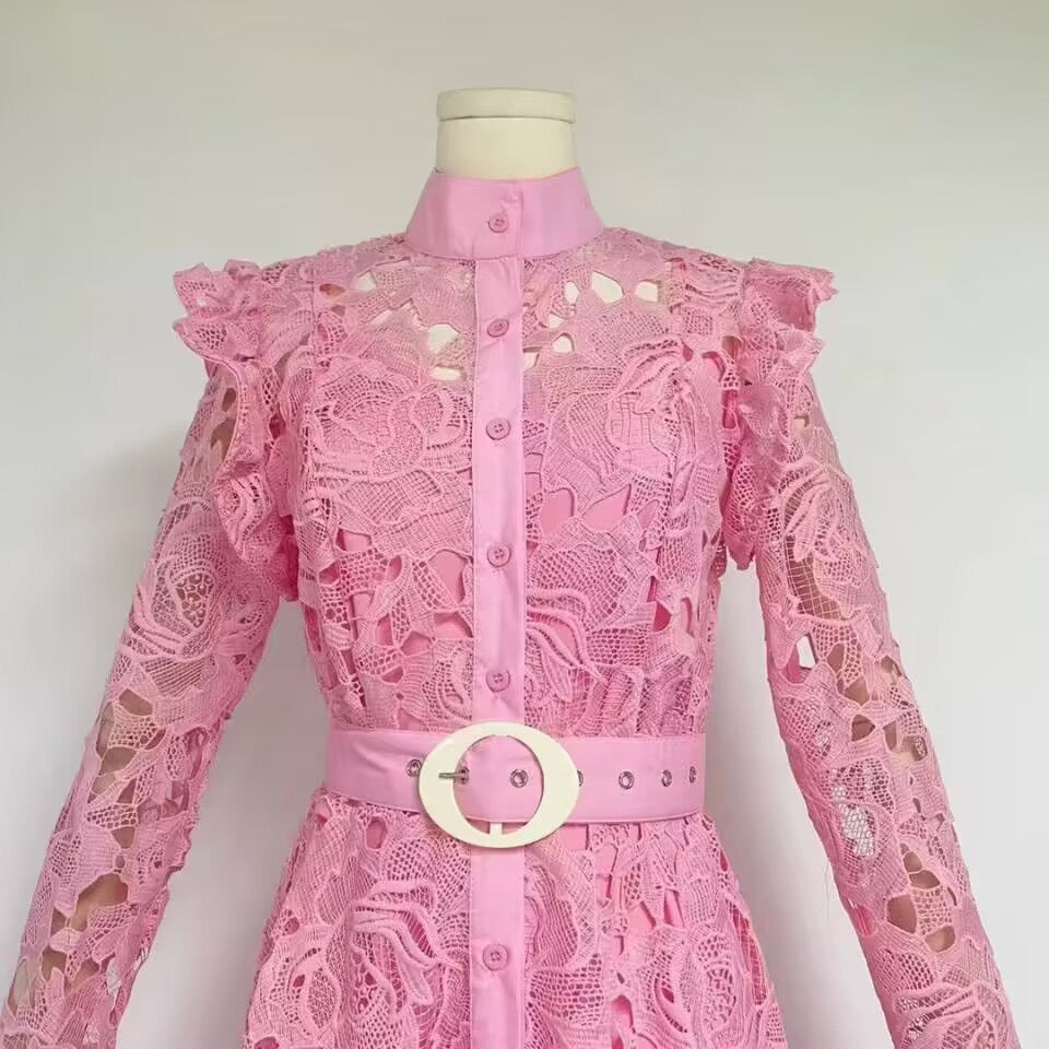 Elegant retro lace dress