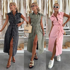Sleeveless jeans dress