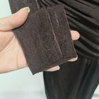 Asymmetric ruched bodice maxi