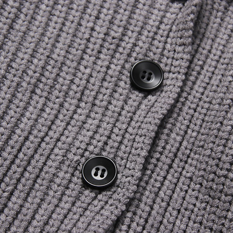 Knitted Cardigan hoodie style