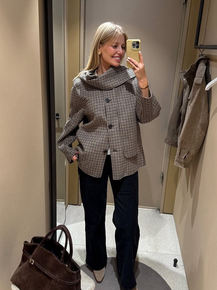 double faced scarf jacket