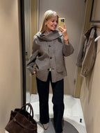 double faced scarf jacket