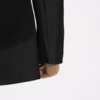 Lace design stitching blazer dress