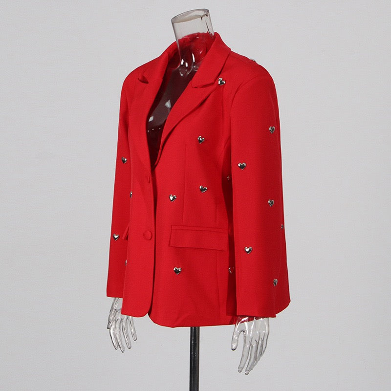 Fashionable and sweet heart jacket