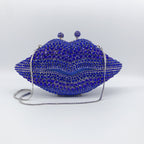 Crystal lip diamond bag