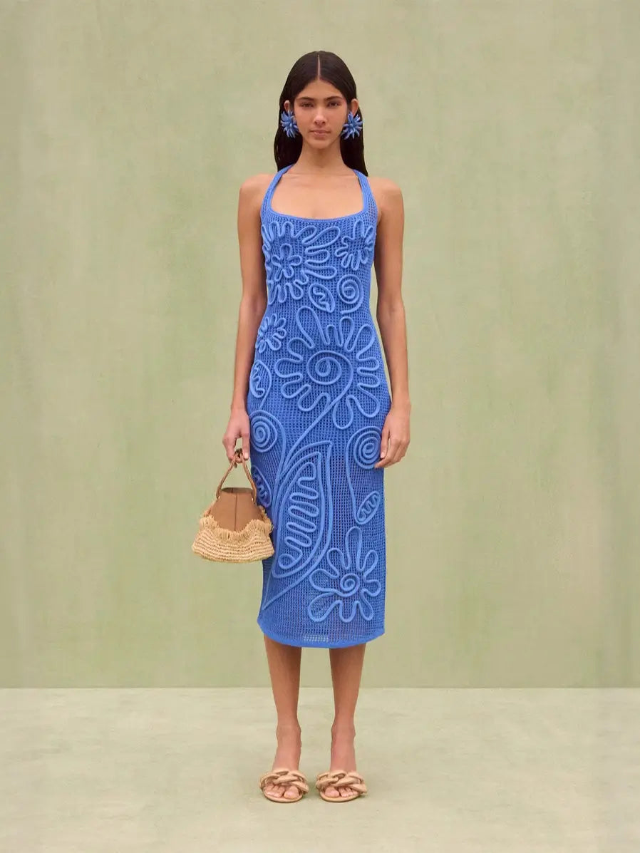 Knitted beach dress